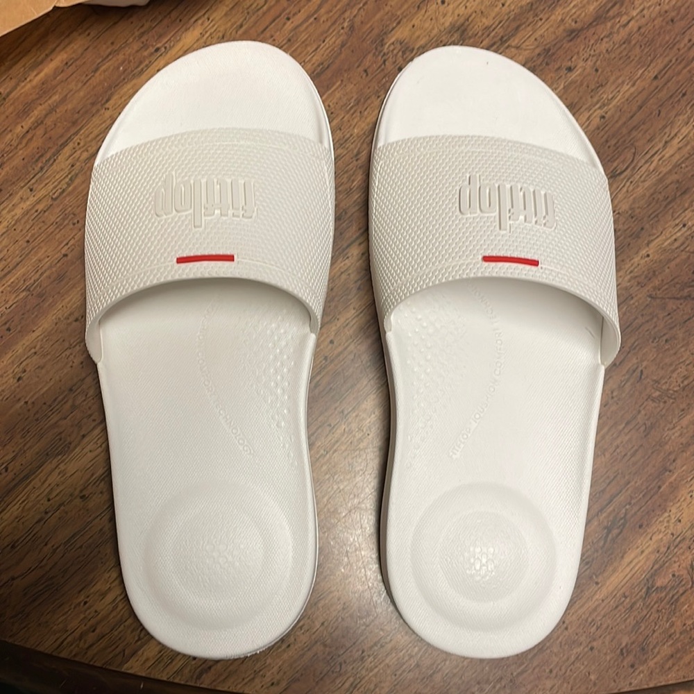 FitFlop iQushion Slides White US 7 NEW
